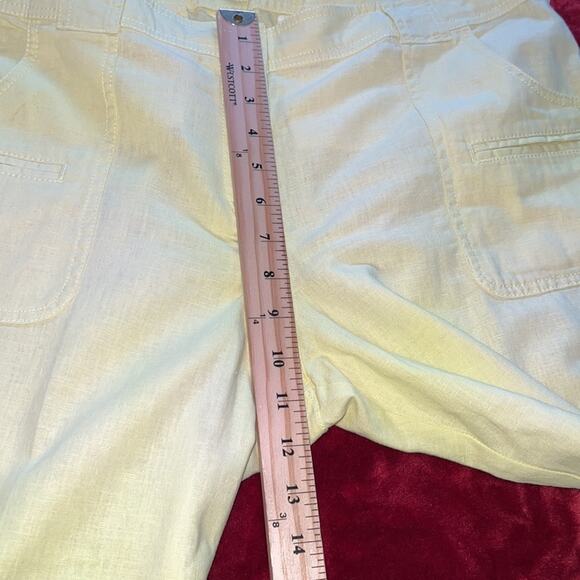 NWT New York & Co Linen Capri Pants Size 14 - Picture 9 of 10